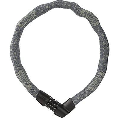 ABUS chain lock Tresor 1385/75 combination lock made of hardened steel 6 mm thick square chain security level 6 ABUS chain lock Tresor 1385/75 combination lock made of hardened steel 6 mm thick square chain security level 6