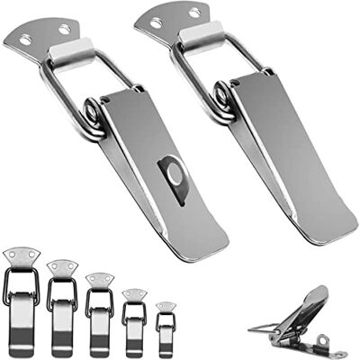 SoulCats Soul-Cats Pack of 2 Stainless Steel Lockable Snap Lock Box Lock Lever Lock SoulCats Soul-Cats Pack of 2 Stainless Steel Lockable Snap Lock Box Lock Lever Lock