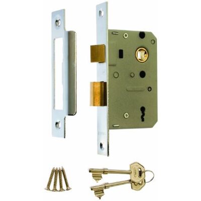 ERA 473-61 2.5-inch/ 64mm 3 Lever Sashlock Chrome Effect ERA 473-61 2.5-inch/ 64mm 3 Lever Sashlock Chrome Effect