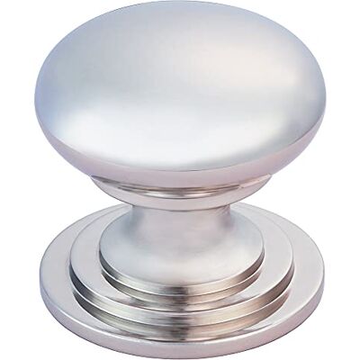 Carlisle Brass Victorian Cabinet Knob 50 mm – Solid Brass Kitchen Cupboard Handles with Polished Nickel Finish Suitable as Cupboard Handles, Drawer Knobs, Wardrobe & Door Grip Carlisle Brass Victorian Cabinet Knob 50 mm – Solid Brass Kitchen Cupboard Handles with Polished Nickel Finish Suitable as Cupboard Handles, Drawer Knobs, Wardrobe & Door Grip
