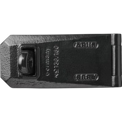 ABUS Granite Hasp and staple 130/180 Ideal as Fixture for Granite Padlocks Extremely Stable with Hardened Hinge Pins Security Level 10 Black ABUS Granite Hasp and staple 130/180 Ideal as Fixture for Granite Padlocks Extremely Stable with Hardened Hinge Pins Security Level 10 Black