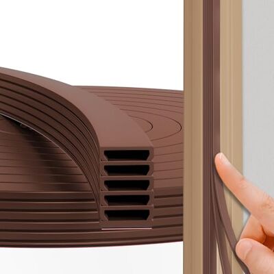 FFPMYF Door Seal Sealing Tape Self-Adhesive Rubber Seal Door Seal Draught Excluder, Noise Protection, Energy Efficiency, Weatherproof (Brown, 6 m) FFPMYF Door Seal Sealing Tape Self-Adhesive Rubber Seal Door Seal Draught Excluder, Noise Protection, Energy Efficiency, Weatherproof (Brown, 6 m)