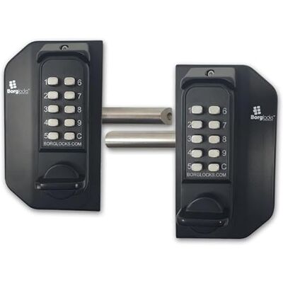 ALDRIDGE BORG LOCKS BL3030 MG Pro Mini Gate Lock Knob Operated Double Sided Keypad Black ALDRIDGE BORG LOCKS BL3030 MG Pro Mini Gate Lock Knob Operated Double Sided Keypad Black