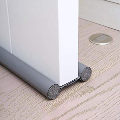 Lzansuii Door Draft Excluder (2 Pack), Upgraded Durable Leather Double Sided Door Foam Draft Excluder Tape SoundProof Sweep Stopper Weatherstrip, for Carpet Window Door Gap Seal Lzansuii Door Draft Excluder (2 Pack), Upgraded Durable Leather Double Sided Door Foam Draft Excluder Tape SoundProof Sweep Stopper Weatherstrip, for Carpet Window Door Gap Seal