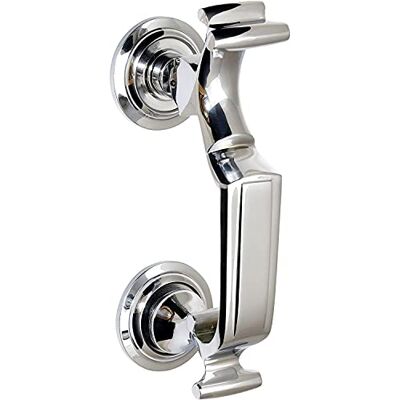 i IRONMONGERY SOLUTIONS Ironmongery Solutions® Doctor, Door Knocker Heavy Duty Best Quality Traditional Style Quick Fix Fitting in Different Sizes & Finishes (188mm, Polished Chrome) i IRONMONGERY SOLUTIONS Ironmongery Solutions® Doctor, Door Knocker Heavy Duty Best Quality Traditional Style Quick Fix Fitting in Different Sizes & Finishes (188mm, Polished Chrome)