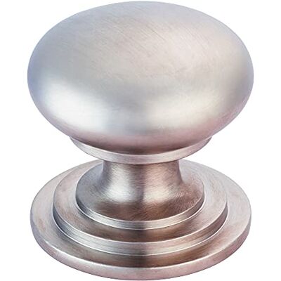 Carlisle Brass Victorian Cabinet Knob 50 mm – Solid Brass Kitchen Cupboard Handles with Satin Nickel Finish Suitable as Cupboard Handles, Drawer Knobs, Wardrobe & Door Grip Carlisle Brass Victorian Cabinet Knob 50 mm – Solid Brass Kitchen Cupboard Handles with Satin Nickel Finish Suitable as Cupboard Handles, Drawer Knobs, Wardrobe & Door Grip