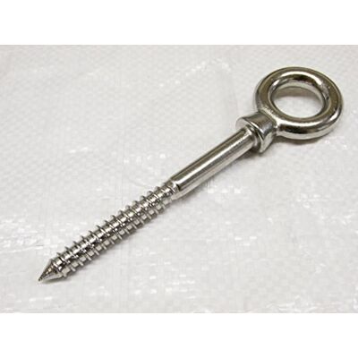 Secure Fix Direct Wood Screw Eye Bolt Stainless Steel 8MM (100MM Shank Eyebolt Marine Rope Cable 316) Secure Fix Direct Wood Screw Eye Bolt Stainless Steel 8MM (100MM Shank Eyebolt Marine Rope Cable 316)