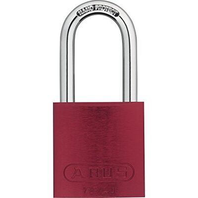 ABUS Padlock 72/40HB40 with high Shackle Lightweight Titanium Material with high Corrosion Protection Including 2 Keys Security Level 6 red ABUS Padlock 72/40HB40 with high Shackle Lightweight Titanium Material with high Corrosion Protection Including 2 Keys Security Level 6 red