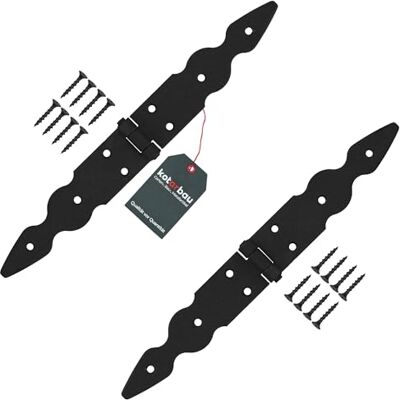 KOTARBAU ZSY2747 gate Fittings, Black, 2er Set KOTARBAU ZSY2747 gate Fittings, Black, 2er Set
