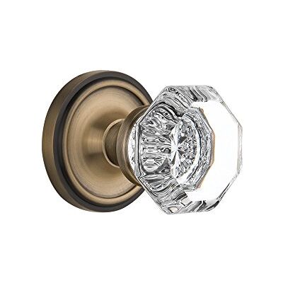 Nostalgic Warehouse BN40-CLAWAL-AB Classic Rosette with Waldorf Knob Privacy, Antique Brass Warehouse Nostalgic Warehouse BN40-CLAWAL-AB Classic Rosette with Waldorf Knob Privacy, Antique Brass Warehouse