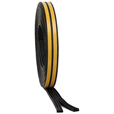 STORMGUARD EPDM Rubber E Profile Weatherstrip Seal Black 20 metres STORMGUARD EPDM Rubber E Profile Weatherstrip Seal Black 20 metres
