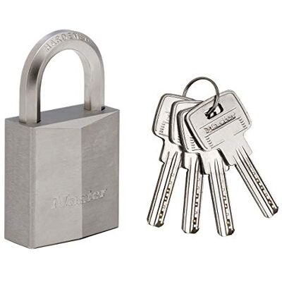 Master Lock 1145PEURD Marine Padlock with Key, Grey, 7,1 x 4 x 2,1 cm Master Lock 1145PEURD Marine Padlock with Key, Grey, 7,1 x 4 x 2,1 cm