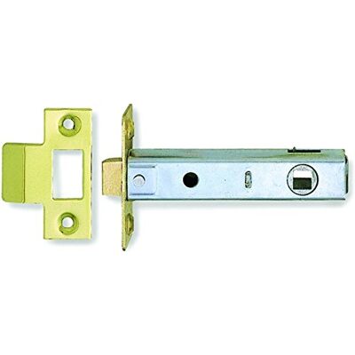 Frelan Hardware Electro Brass Plated 95mm Tubular Latch JL144EB Frelan Hardware Electro Brass Plated 95mm Tubular Latch JL144EB