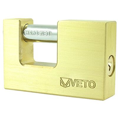 TIMCO Brass Rectangular Padlock 75mm TIMCO Brass Rectangular Padlock 75mm