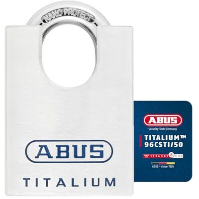 Abus Titalium Padlock Nano Protect Key 96csti/50 Abus Titalium Padlock Nano Protect Key 96csti/50
