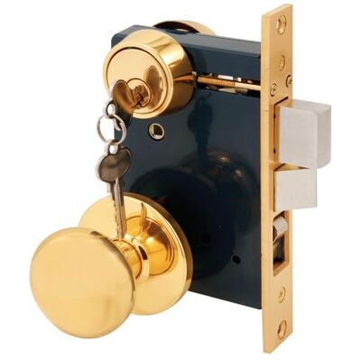 Segal SE 27570 Entrance Mortise Lockset, 2-1/2 in. Backset, Wrought Solid Brass, Double Cylinder Segal SE 27570 Entrance Mortise Lockset, 2-1/2 in. Backset, Wrought Solid Brass, Double Cylinder