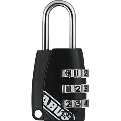 ABUS Combination Lock 155/20 Padlock with Zinc Die-Cast Body Individually Adjustable Numeric Code 53509 Security Level 3 Black ABUS Combination Lock 155/20 Padlock with Zinc Die-Cast Body Individually Adjustable Numeric Code 53509 Security Level 3 Black