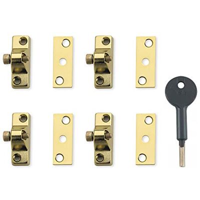 Yale Locks 8K118 Economy Window Lock Electo Brass Finish Pack 4 Visi Pack Yale Locks 8K118 Economy Window Lock Electo Brass Finish Pack 4 Visi Pack