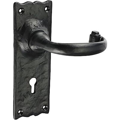 TIMCO Traditional Lever Lock Handles Antique Black (Size 155 x 54-2 Pieces) TIMCO Traditional Lever Lock Handles Antique Black (Size 155 x 54-2 Pieces)