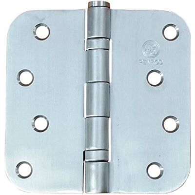 Hinge Outlet Stainless Steel Ball Bearing Penrod Door Hinges 4" inch with 5/8" inch Radius Riveted Non-Removable Pin 3 Pack Hinge Outlet Stainless Steel Ball Bearing Penrod Door Hinges 4" inch with 5/8" inch Radius Riveted Non-Removable Pin 3 Pack