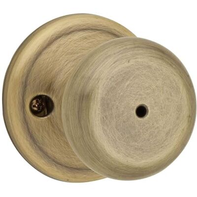Kwikset 730J 5 CP Juno Bed/Bath Knob, Antique Brass Kwikset 730J 5 CP Juno Bed/Bath Knob, Antique Brass