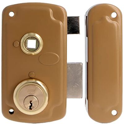 Amig 75UN Lock - Steel Overhang Lock with Latch - Heavy Duty Security Amig 75UN Lock - Steel Overhang Lock with Latch - Heavy Duty Security