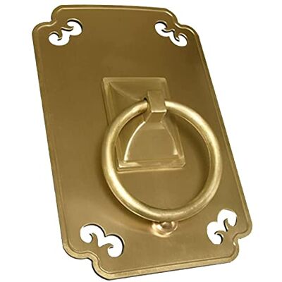 JIZK Door Knocker Made of Solid Cast Iron, Retro Pull Ring as Practical Front Gate Handle, Decorative Door Handle for Front Door and Wall Gate JIZK Door Knocker Made of Solid Cast Iron, Retro Pull Ring as Practical Front Gate Handle, Decorative Door Handle for Front Door and Wall Gate