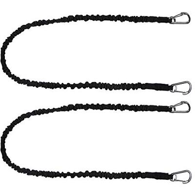 Extreme Max 3006.2891 BoatTector High-Strength Line Snubber & Storage Bungee, Value 2-Pack 48" with Medium Hooks, Black Extreme Max 3006.2891 BoatTector High-Strength Line Snubber & Storage Bungee, Value 2-Pack 48" with Medium Hooks, Black