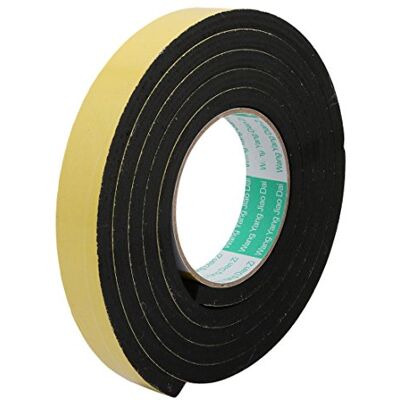 Uxcell Sourcingmap Sealing Foam Tape 30mm Wide 8mm Thick 2m/6.56ft Long, Self Adhesive Weather Strip for Window Door Insulation, Yellow Black Uxcell Sourcingmap Sealing Foam Tape 30mm Wide 8mm Thick 2m/6.56ft Long, Self Adhesive Weather Strip for Window Door Insulation, Yellow Black