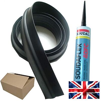 GDL Infun 20mm Garage Door Floor Seal Weather Threshold Draught Excluder (8ft 6") 2600mm Black Rubber Weather Seal GDL Infun 20mm Garage Door Floor Seal Weather Threshold Draught Excluder (8ft 6") 2600mm Black Rubber Weather Seal