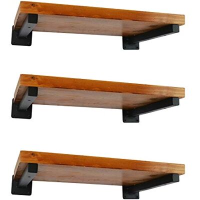 EZYDECOR 6 Pcs Heavy Duty Shelf Brackets 10 Inch Black Brackets for Shelves Wall Mounted Industrial Metal Shelving Supports with Screws (250mm/10 Inch) EZYDECOR 6 Pcs Heavy Duty Shelf Brackets 10 Inch Black Brackets for Shelves Wall Mounted Industrial Metal Shelving Supports with Screws (250mm/10 Inch)