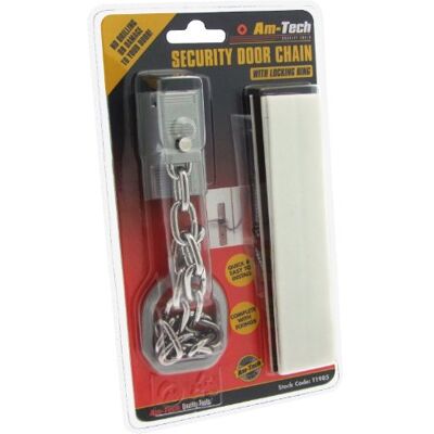 Amtech HEAVY DUTY CHAIN LOCK LOCKING WITH SCREWS DOOR SECURITY LOCKS AS SEEN ON TV-SOVI Amtech HEAVY DUTY CHAIN LOCK LOCKING WITH SCREWS DOOR SECURITY LOCKS AS SEEN ON TV-SOVI