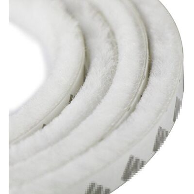 UOOOM 5m Windproof Dustproof Door Window Seal Strip Self Adhesive Brush Strip 9x15 mm/Width 9mm, Thickness 15mm (White) UOOOM 5m Windproof Dustproof Door Window Seal Strip Self Adhesive Brush Strip 9x15 mm/Width 9mm, Thickness 15mm (White)
