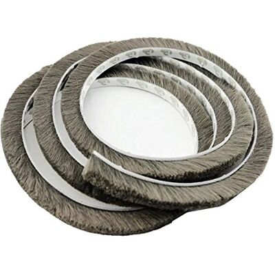 TamBee Brush Weather Stripping Window Frame Seal Weatherstrip Self-Adhesive Door Seal Strip Draught Excluder (9mm(W) x9mm(T) x5M(L), Grey) TamBee Brush Weather Stripping Window Frame Seal Weatherstrip Self-Adhesive Door Seal Strip Draught Excluder (9mm(W) x9mm(T) x5M(L), Grey)