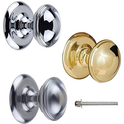 Frelan Hardware 66mm Dia. PB Centre Door knob Frelan Hardware 66mm Dia. PB Centre Door knob