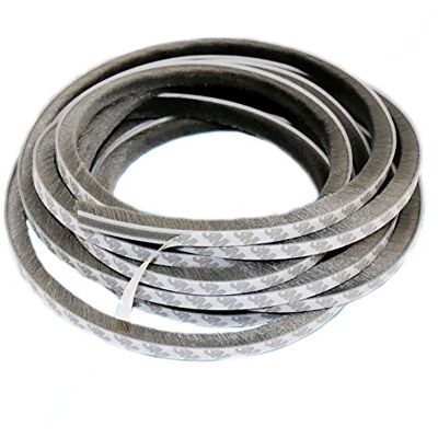 TamBee Brush Weather Stripping Window Frame Seal Weatherstrip Self-Adhesive Door Seal Strip Draught Excluder (9mm(W) x9mm(T) x12M(L), Grey) TamBee Brush Weather Stripping Window Frame Seal Weatherstrip Self-Adhesive Door Seal Strip Draught Excluder (9mm(W) x9mm(T) x12M(L), Grey)