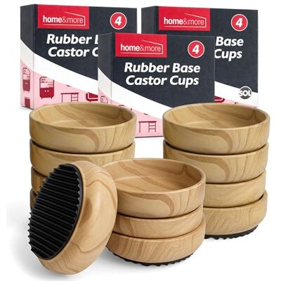 SOL 12pk Rubber Castor Cups Non-Slip Furniture Floor Protectors Reduces marks and pressure points, for chair, sofa and table legs, protects wood floors and carpets SOL 12pk Rubber Castor Cups Non-Slip Furniture Floor Protectors Reduces marks and pressure points, for chair, sofa and table legs, protects wood floors and carpets