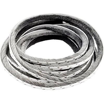 TamBee Brush Weather Stripping Window Frame Seal Weatherstrip Self-Adhesive Door Seal Strip Draught Excluder (9mm(W) x9mm(T) x20M(L), Grey) TamBee Brush Weather Stripping Window Frame Seal Weatherstrip Self-Adhesive Door Seal Strip Draught Excluder (9mm(W) x9mm(T) x20M(L), Grey)