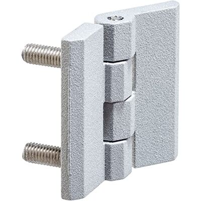 Halder 25160.0155 Hinges with Screw-On Thread/with Mounting Thread B1 = 50 mm/Die-Cast Zinc Silver Halder 25160.0155 Hinges with Screw-On Thread/with Mounting Thread B1 = 50 mm/Die-Cast Zinc Silver