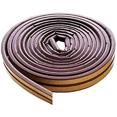 Merriway BH03411 (2 Pcs) StormSeal Door & Window V-Profile Draught Excluder, Self Adhesive EPDM Rubber Weatherstrip, 5 Metres (16.1/4 Foot) Brown (Pack of 2 x 2.5 Metre) Merriway BH03411 (2 Pcs) StormSeal Door & Window V-Profile Draught Excluder, Self Adhesive EPDM Rubber Weatherstrip, 5 Metres (16.1/4 Foot) Brown (Pack of 2 x 2.5 Metre)