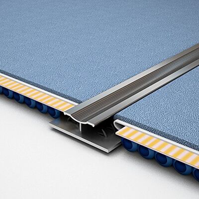 Royale ® Double Edge Strip Aluminium Metal Doorbar, Plate, Carpet Joining Strip Silver Finish Royale ® Double Edge Strip Aluminium Metal Doorbar, Plate, Carpet Joining Strip Silver Finish