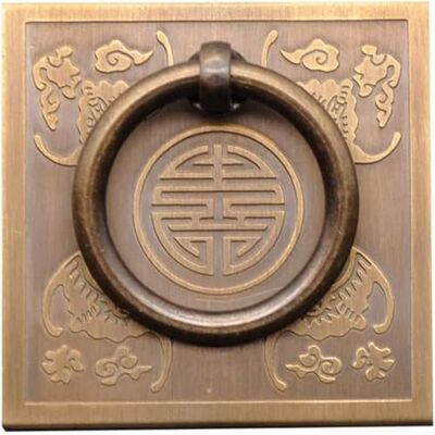 Prettiee Vintage Lion Head Door Knocker with Fittings Screws,Large Brass Pulls Gate Knocker,14cm Prettiee Vintage Lion Head Door Knocker with Fittings Screws,Large Brass Pulls Gate Knocker,14cm