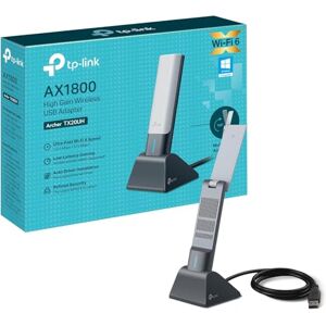 TP-LINK Archer TX20UH AX1800 WiFi Dongle for PC, WiFi 6 Dual Band Wireless, USB WiFi Adapter for PC, 1.2 Meter Cable, Broader Coverage, 3.0 USB WiFi Dongle, Wins, MU-MIMO, OFDMA, Flexible Design TP-LINK Archer TX20UH AX1800 WiFi Dongle for PC, WiFi 6 Dual Band Wireless, USB WiFi Adapter for PC, 1.2 Meter Cable, Broader Coverage, 3.0 USB WiFi Dongle, Wins, MU-MIMO, OFDMA, Flexible Design