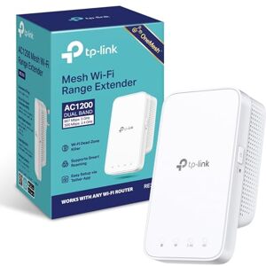 TP-LINK RE300 AC1200Mbps WiFi Extender Booster Dual Band, EasyMesh, WiFi Booster Range Extender, Internet Booster, Access Point, Works with Any WiFi Router, App Control Easy Setup, UK Plug TP-LINK RE300 AC1200Mbps WiFi Extender Booster Dual Band, EasyMesh, WiFi Booster Range Extender, Internet Booster, Access Point, Works with Any WiFi Router, App Control Easy Setup, UK Plug