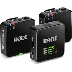 RØDE Wireless GO (Gen 3) – Compact Wireless Mic – Pristine Audio, 32-bit Float Recording, Automatic Level Control, for Phones, Cameras and Computers RØDE Wireless GO (Gen 3) – Compact Wireless Mic – Pristine Audio, 32-bit Float Recording, Automatic Level Control, for Phones, Cameras and Computers
