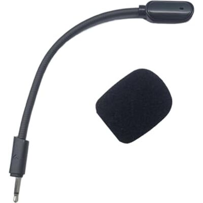 ADYJEE Flexible Gaming Microphone Boom for 100 Headsets Microphone with High Sensitivity for Competitive Play and Chat Sound Communication Mic ADYJEE Flexible Gaming Microphone Boom for 100 Headsets Microphone with High Sensitivity for Competitive Play and Chat Sound Communication Mic
