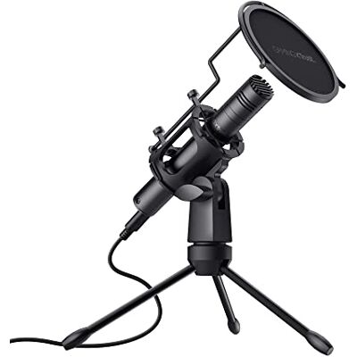 GXTrust Trust Gaming USB Streaming Microphone GXT 241 Velica Condenser Mic with Tripod Stand and Pop Filter for Computer, Laptop, PC, Podcast, Studio, Singing, Recording, Black GXTrust Trust Gaming USB Streaming Microphone GXT 241 Velica Condenser Mic with Tripod Stand and Pop Filter for Computer, Laptop, PC, Podcast, Studio, Singing, Recording, Black