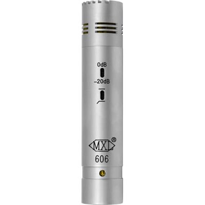 MXL 606 Condenser Microphone Silver, 110mm x 23mm/4.3 in. x 0.89 in MXL 606 Condenser Microphone Silver, 110mm x 23mm/4.3 in. x 0.89 in