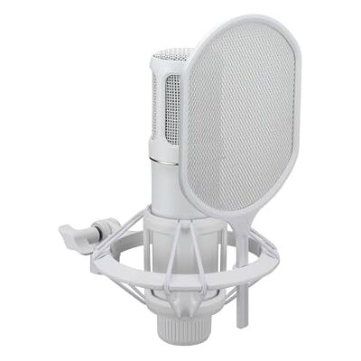 Yamaha YCM705 Condenser Microphone – Studio Quality, 1" Large-Diaphragm, PAD -10/-20 dB, Low-Cut Filters, 20 Hz–20 kHz Frequency Response, High SPL Handling – White Yamaha YCM705 Condenser Microphone – Studio Quality, 1" Large-Diaphragm, PAD -10/-20 dB, Low-Cut Filters, 20 Hz–20 kHz Frequency Response, High SPL Handling – White