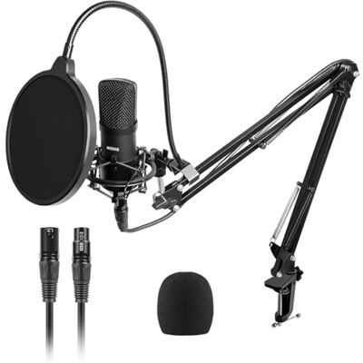 Prosound XLR Microphone with Boom Arm Kit Professional Cardioid Polar Pattern Prosound XLR Microphone with Boom Arm Kit Professional Cardioid Polar Pattern